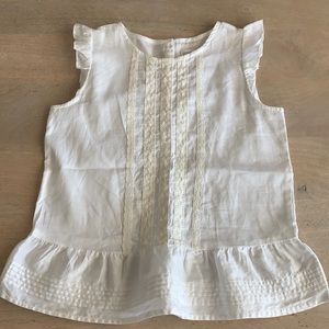 Girl’s Gymboree Ruffle Sleeve & Hem Tank-Size 7/8